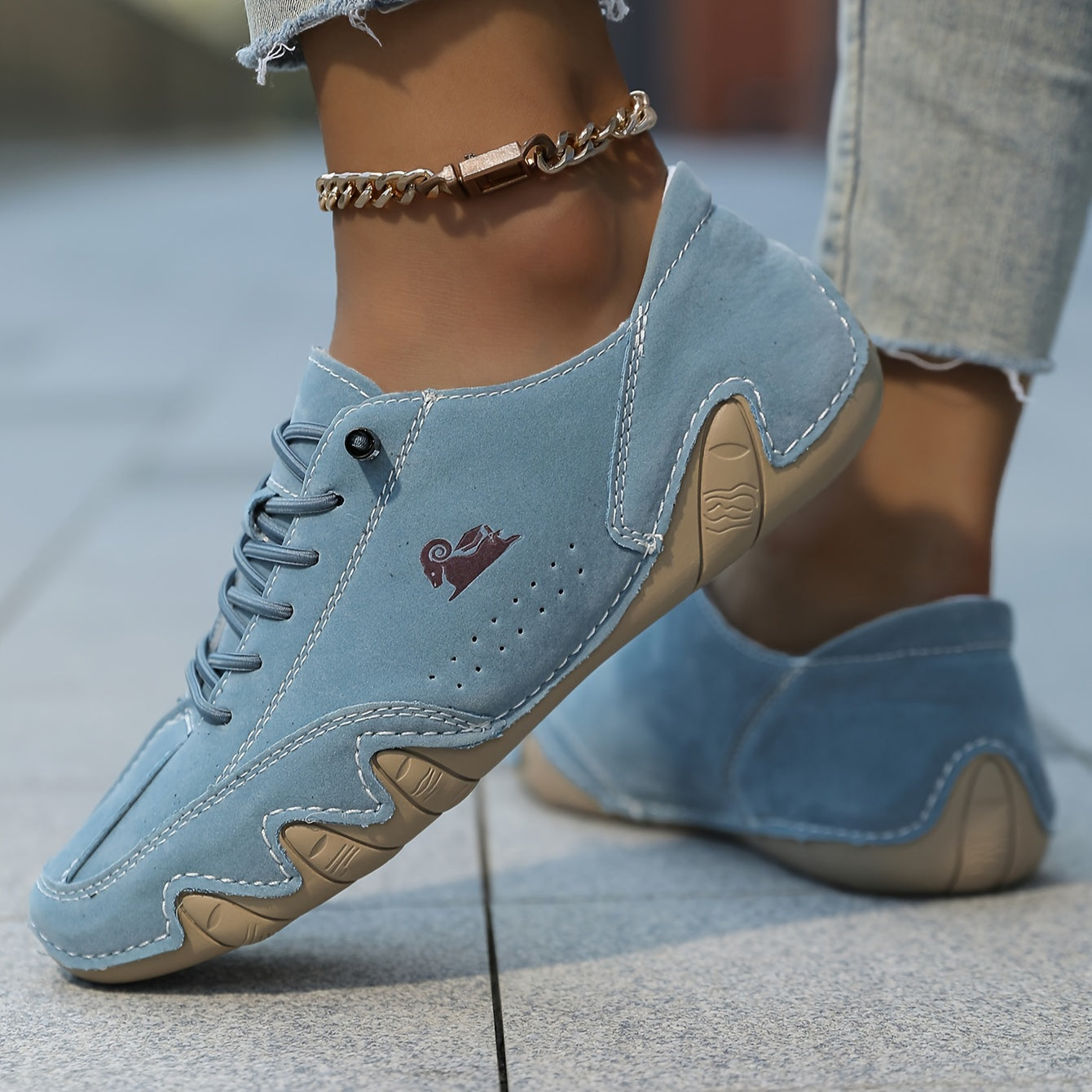 Women's Vintage-Inspired Octopus Sneakers - Versatile Lace-Up, Non-Slip Rubber Sole for Fitness & Casual Wear