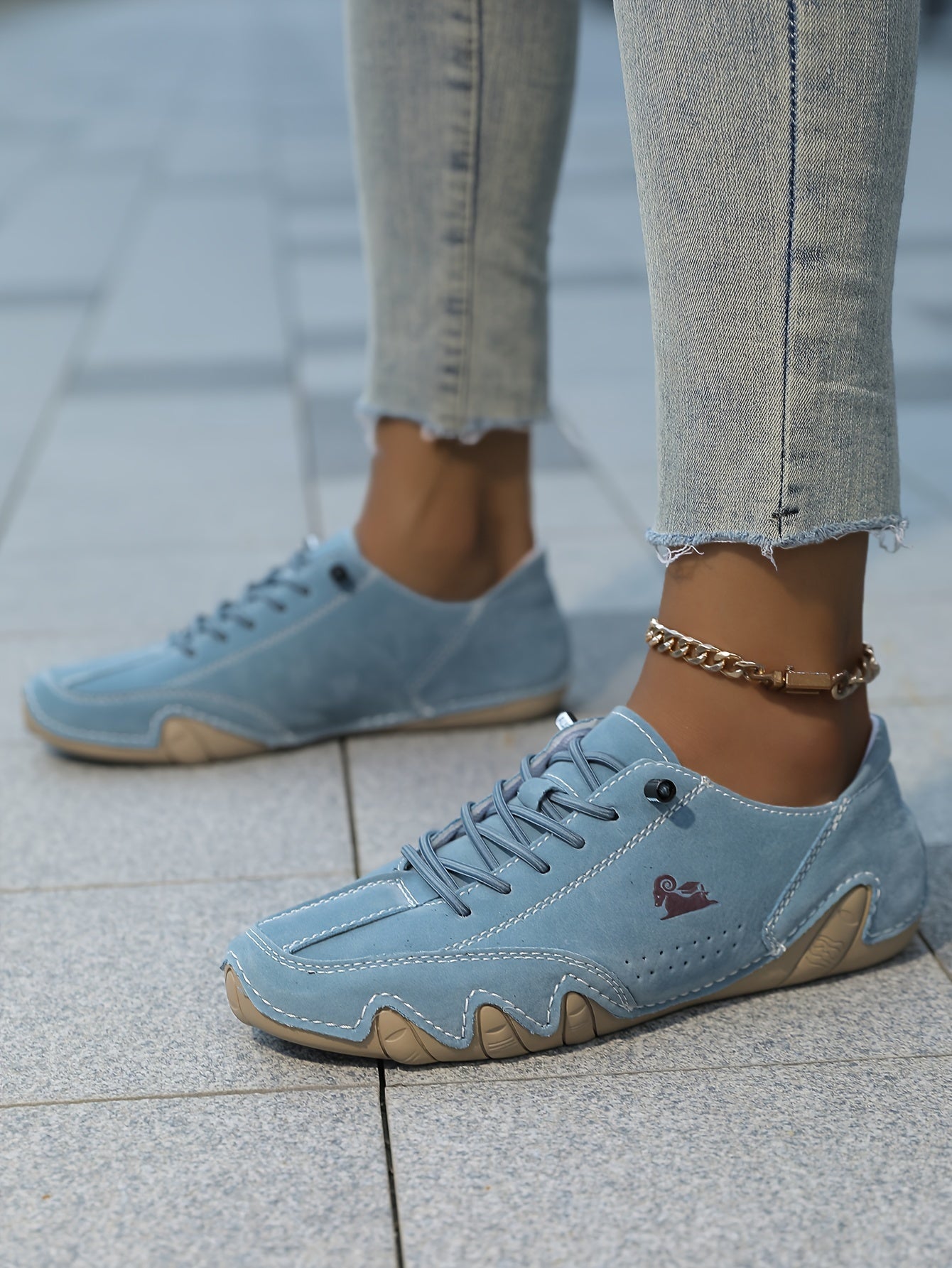Women's Vintage-Inspired Octopus Sneakers - Versatile Lace-Up, Non-Slip Rubber Sole for Fitness & Casual Wear