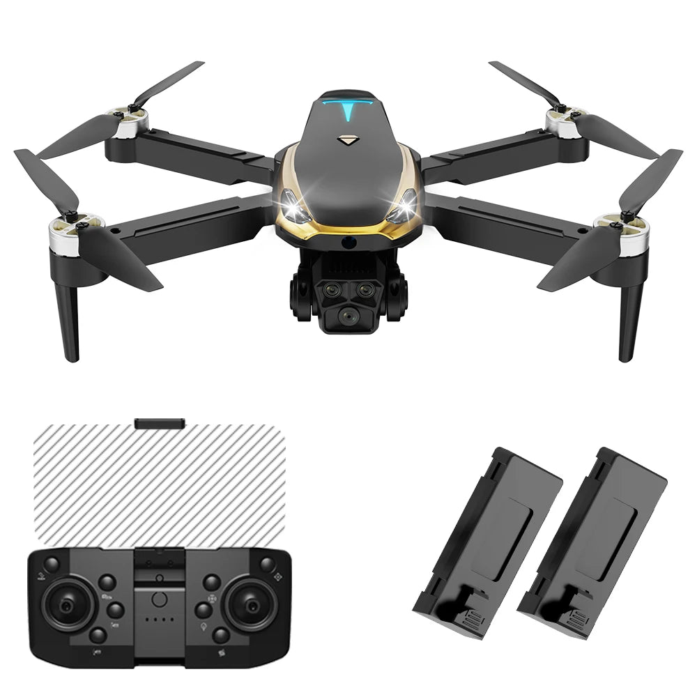 M8 PRO Brushless Motor Drone with 2 Battreys, Intelligent Obstacle Avoidance, Optical Flow, 360-degree rolling, HD Camera