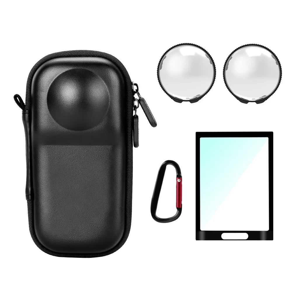 Flymile X5 Premium Lens Guard Cap for Insta360 X5 Accessories PC Lens Protector Cover Scratch/Drop/Dust Proof Cap Transparency