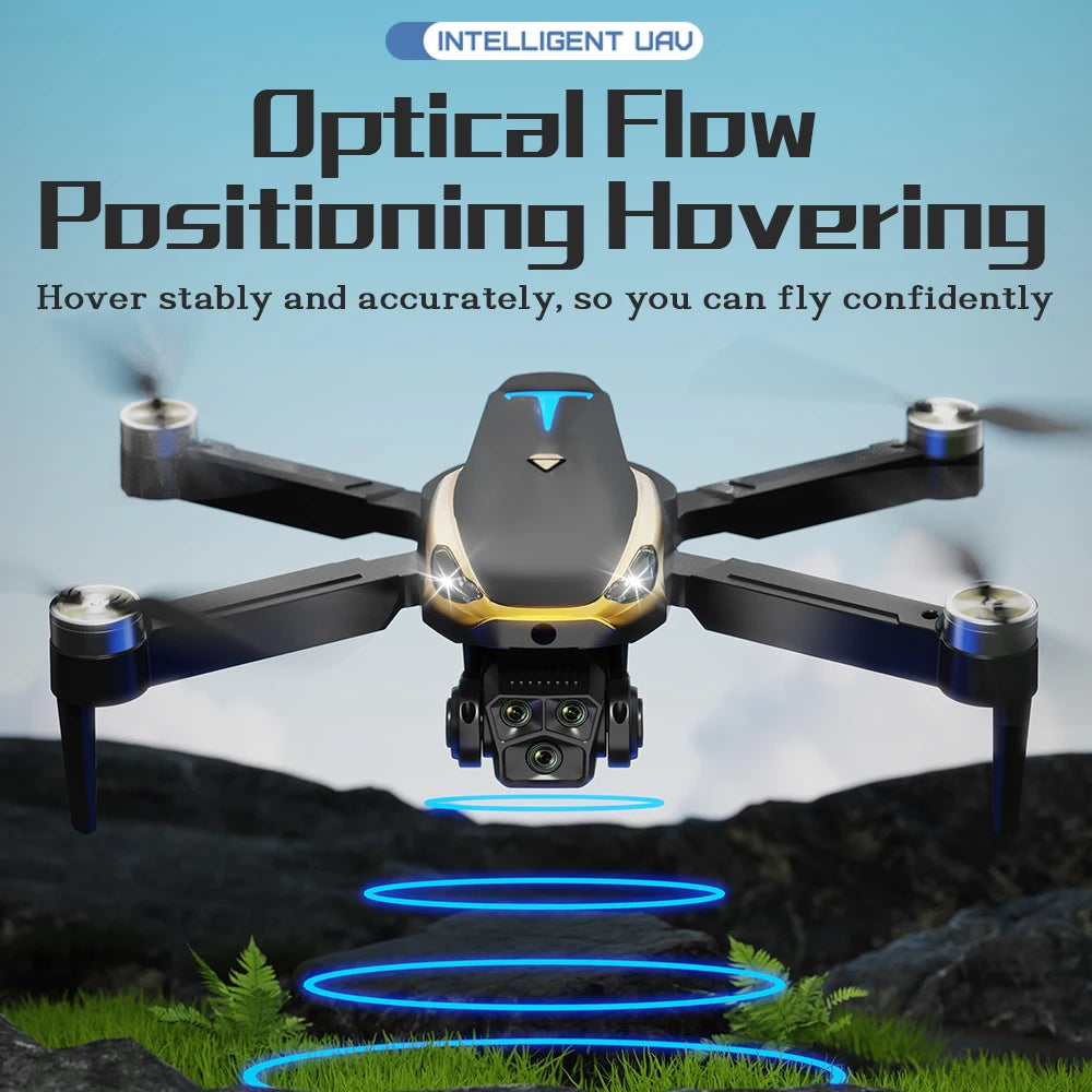 M8 PRO Brushless Motor Drone with 2 Battreys, Intelligent Obstacle Avoidance, Optical Flow, 360-degree rolling, HD Camera