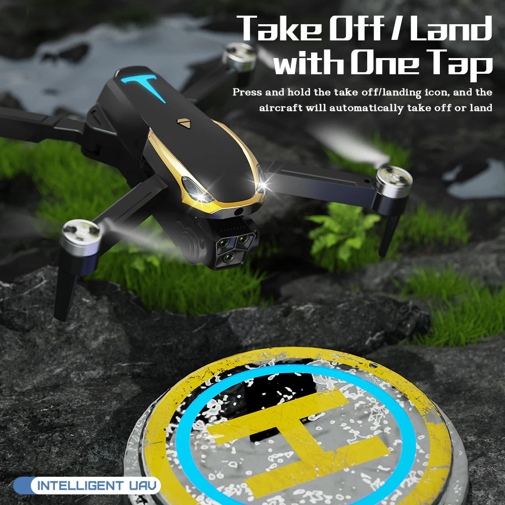 M8 PRO Brushless Motor Drone with 2 Battreys, Intelligent Obstacle Avoidance, Optical Flow, 360-degree rolling, HD Camera