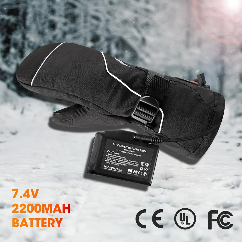 Winter Gloves 3M Cotton Heating Hand Warmer Electric Thermal Gloves Waterproof Snowboard Cycling Motorcycle Bicycle Ski Outdoor