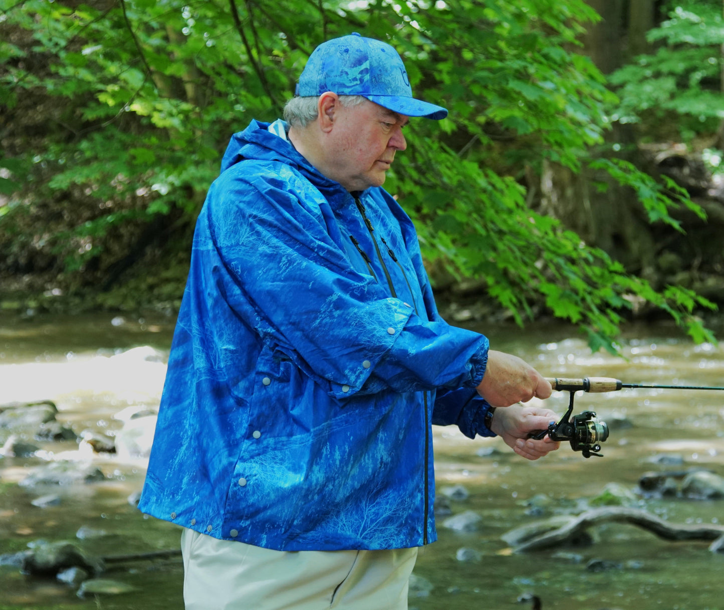 Brella 2015 Blue Unisex Rain Jacket by The Brella Nation