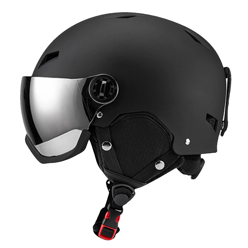 Snowboard Helmet with Goggles Skiing Helmet ABS Shell Protective EPS Foam Snow Helmet for Men Women and Youth