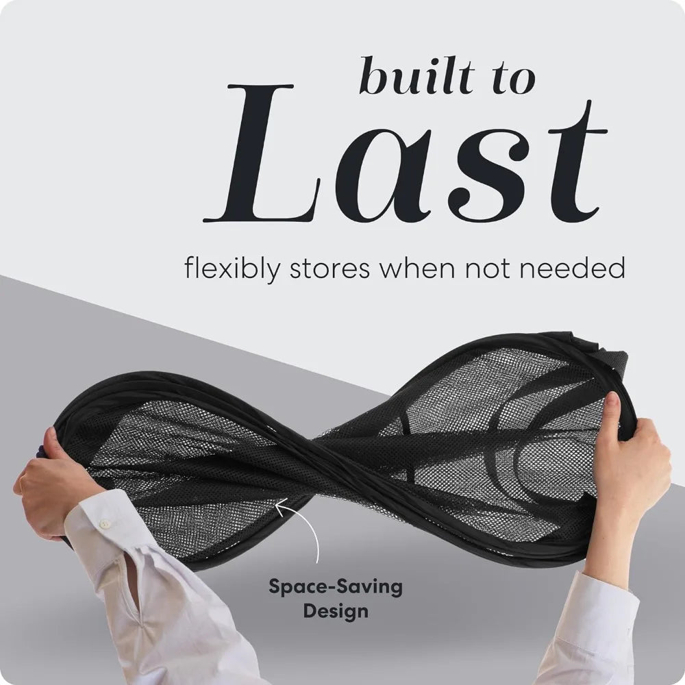 Large Laundry Basket Collapsible Mesh Pop Up Laundry Hamper Side Pocket Breathable Clothes Storage Laundry Storage Organization