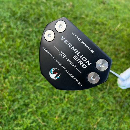 【Vermilion Bird Putter】Golf Putter Zinc Alloy with Steel Shaft Non-Slip PU Grip for Accurate Putting, Great Feel