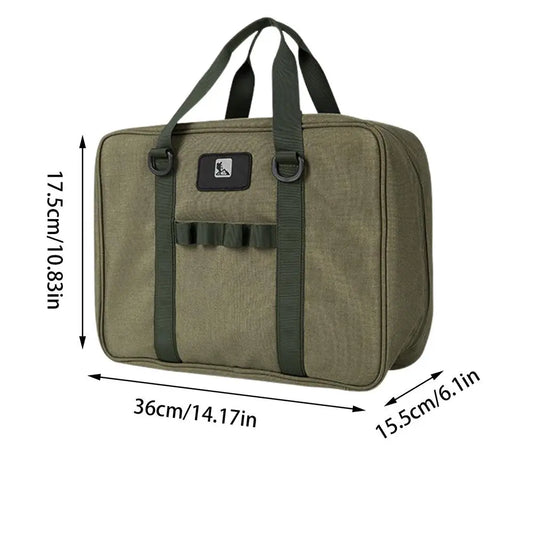 Portable Outdoor Camping Utensil Bag Waterproof Oxford Travel Bag Stove Pouch Cooking Utensils For BBQ Camping Cookware Hiking
