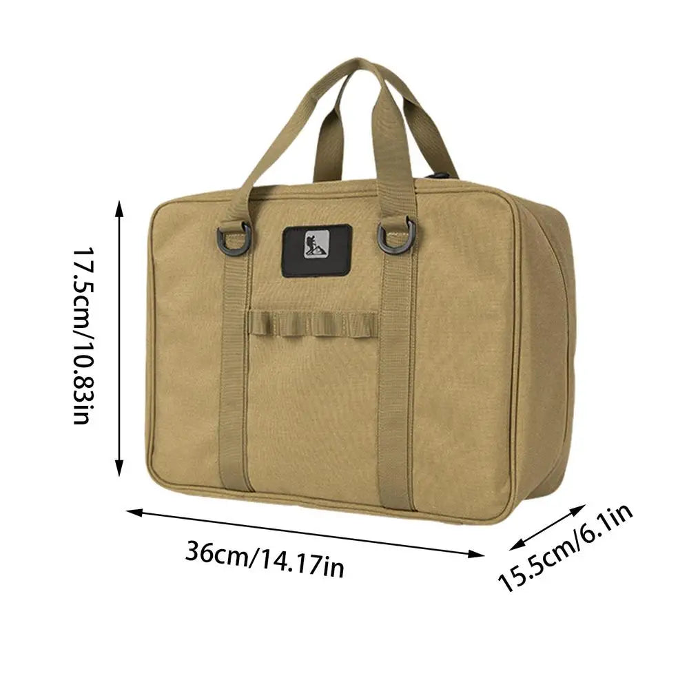 Portable Outdoor Camping Utensil Bag Waterproof Oxford Travel Bag Stove Pouch Cooking Utensils For BBQ Camping Cookware Hiking