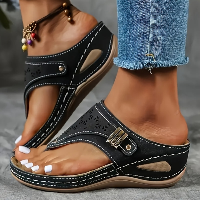 [Breathable Sports Sandals] Breathable Sports Sandals, Fashionable Solid-color Mesh | Wear-resistant And Non-slip Flip-flops, Casual And Versatile Open-toed Beach Slippers