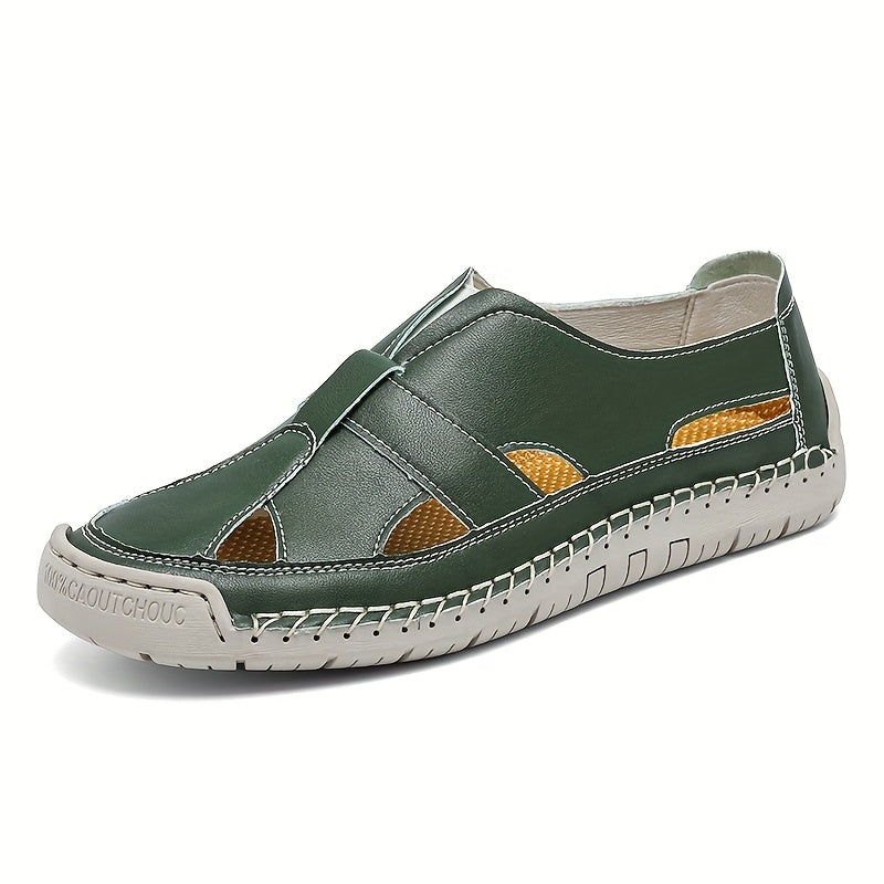 [Casual Summer Sandals] Summer Women's Casual Sandals | Breathable Hollow-Out Design, Non-Slip Rubber Sole, Adjustable Hook & Loop Closure, Round Toe Low-Cut Beach Shoes for Hiking, Couples, Multiple Colors Available